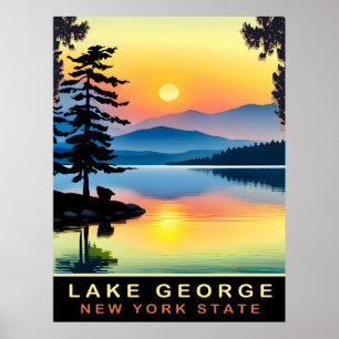Lake George, New York State, Resa Poster