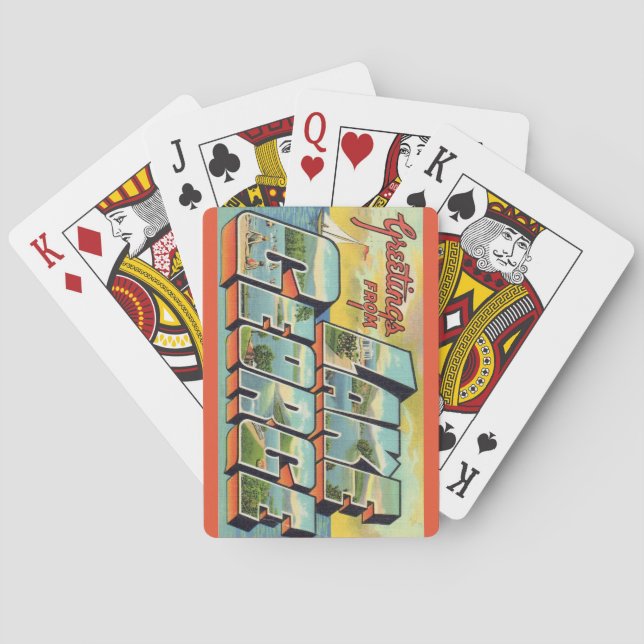 Lake George NY spelkort (Baksidan)