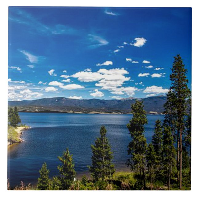 Lake Granby, Colorado Kakelplatta (Framsidan)