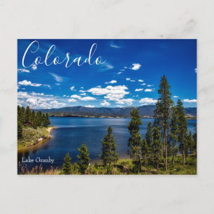 Lake Granby Colorado Scenisk vykort