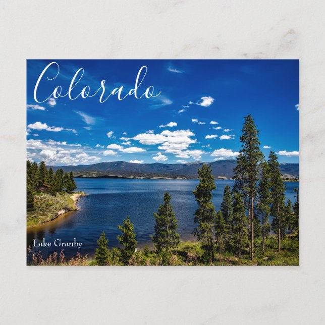 Lake Granby Colorado Scenisk vykort (Framsida)