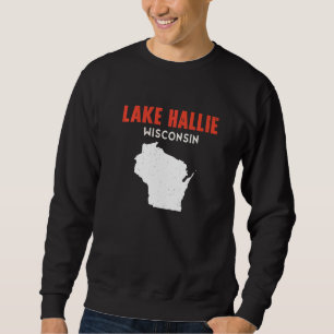 Lake Hallie USA Stat Amerika Resa Montanan Hele Lång Ärmad Tröja