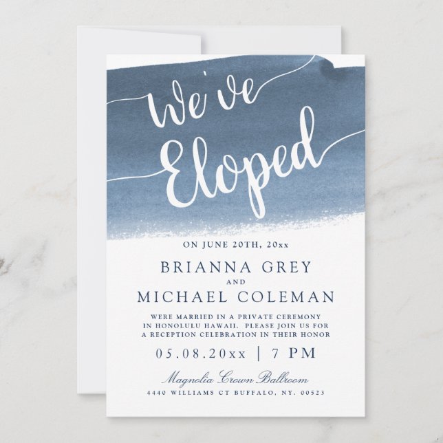 Lake Harbor Fog | Vi har rymt Inbjudningar (Framsida)