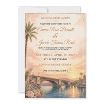 Lake Havasu Destination Bröllopsinbjudan
