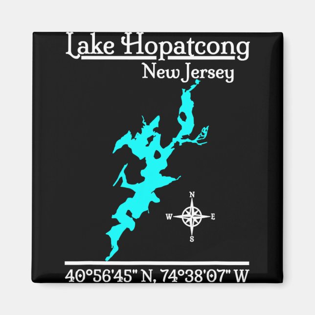 Lake Hopatcong - New Jersey  Magnet (Framsidan)