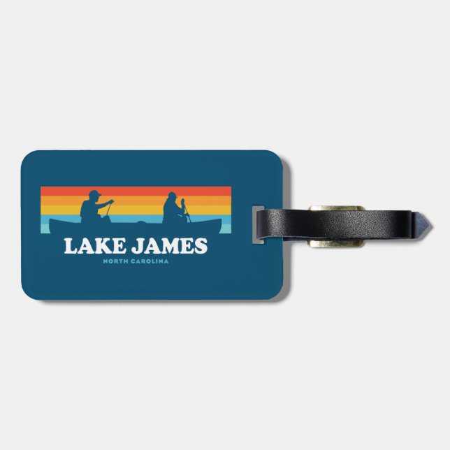 Lake James North Carolina Kanot Bagagebricka (Baksida Vågrät)