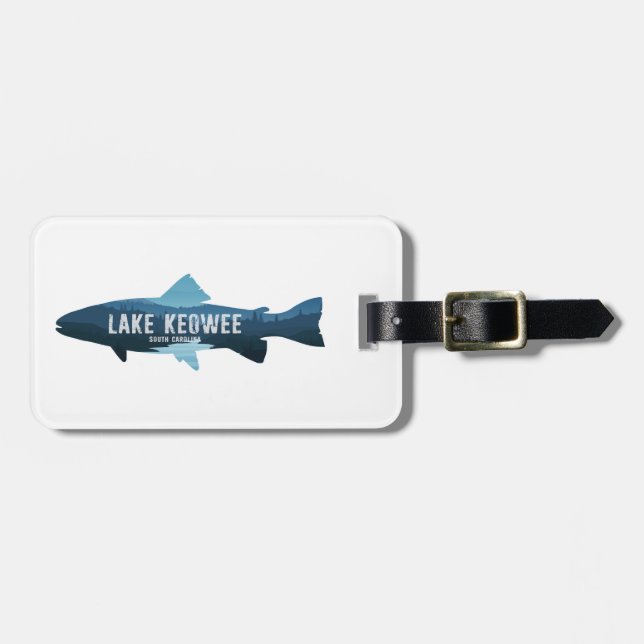 Lake Keowee South Carolina Fisk Bagagebricka (Horisontell Framsida)