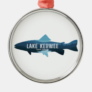 Lake Keowee South Carolina Fisk Julgransprydnad Metall