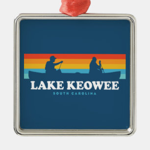 Lake Keowee South Carolina Kanot Julgransprydnad Metall