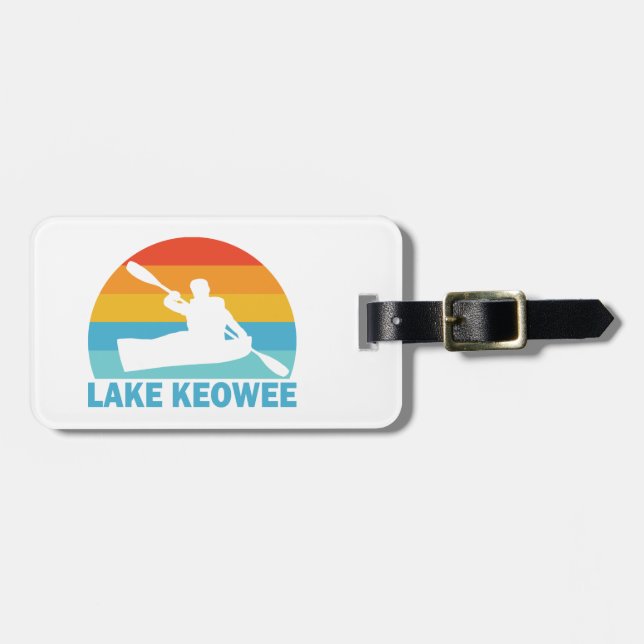 Lake Keowee South Carolina Kayak Bagagebricka (Horisontell Framsida)