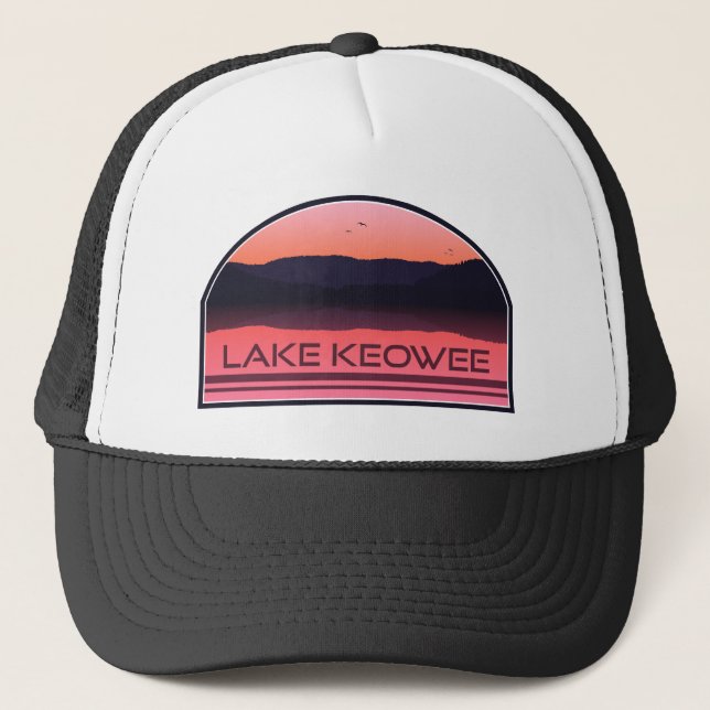 Lake Keowee South Carolina Red Sunrise Keps (Framsida)