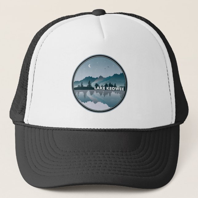 Lake Keowee South Carolina Reflektion Keps (Framsida)