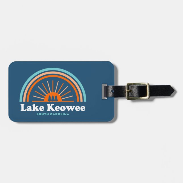 Lake Keowee South Carolina Regnbåge Bagagebricka (Horisontell Framsida)