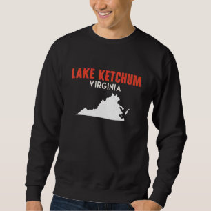 Lake Ketchum Washington USA Stat Amerika Resa W Lång Ärmad Tröja