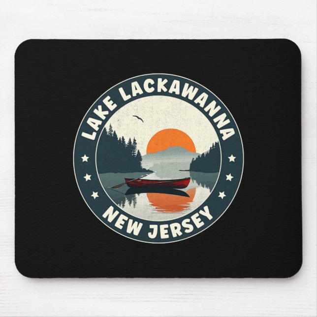 Lake Lackaw New Jersey Sunset T Shirt  Musmatta (Framsidan)