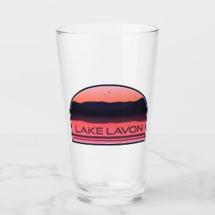 Lake Lavon Texas Red Sunrise Glaskopp
