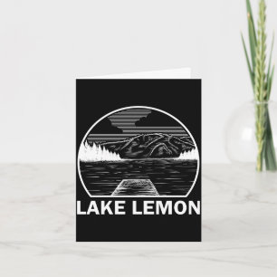 Lake lemon indiana rolig fiske camping sommar kort