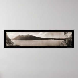 Lake Louise Alberta foto 1907 Poster