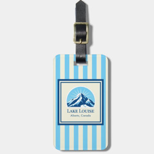Lake Louise Alberta Kanada berg Resväsketikett Bagagebricka