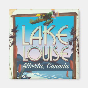 Lake Louise Alberta Kanada reser affischen Magnet