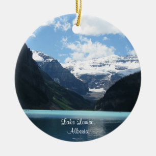 Lake Louise Alberta prydnad Julgransprydnad Keramik