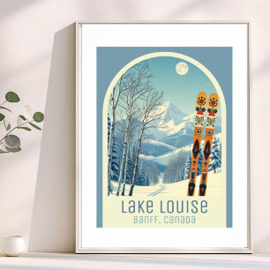 Lake Louise Banff Alberta Kanada skidposter Poster