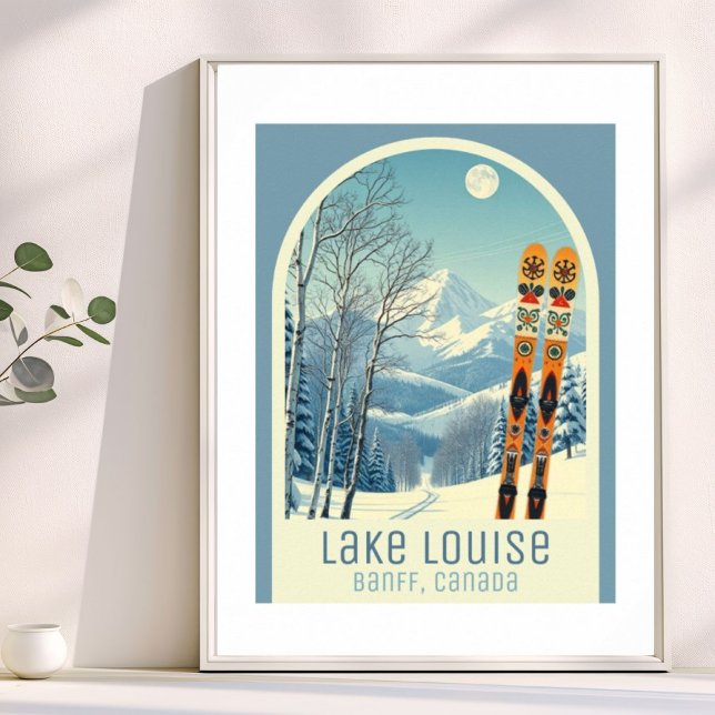 Lake Louise Banff Alberta Kanada skidposter Poster (Skapare uppladdad)