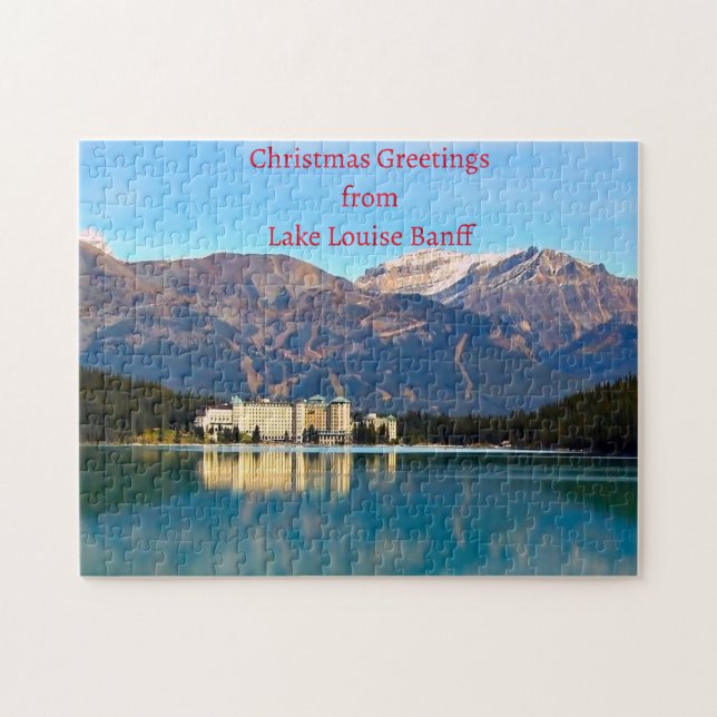 Lake Louise Banff. Pussel (Horisontell)