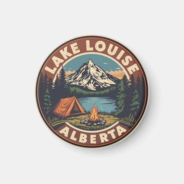 Lake Louise Canada Travel Gift Banff National Park Magnet (Framsidan)