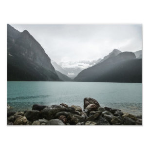 Lake Louise i regna Fototryck