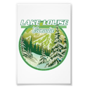 Lake Louise Kanada logotyp Fototryck