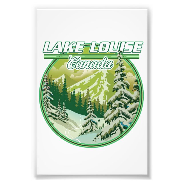 Lake Louise Kanada logotyp Fototryck (Framsidan)