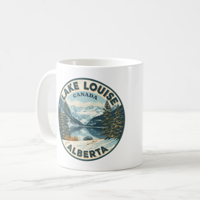 Lake Louise Kanada Resa Present Banff Nationalpark Kaffemugg (Framsida vänster)