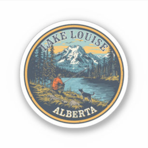 Lake Louise Kanada Resa Present Banff Nationalpark Klistermärken