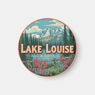 Lake Louise Kanada Resa Present Banff Nationalpark Magnet
