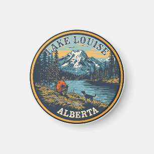 Lake Louise Kanada Resa Present Banff Nationalpark Magnet