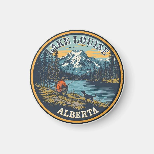 Lake Louise Kanada Resa Present Banff Nationalpark Magnet (Framsidan)