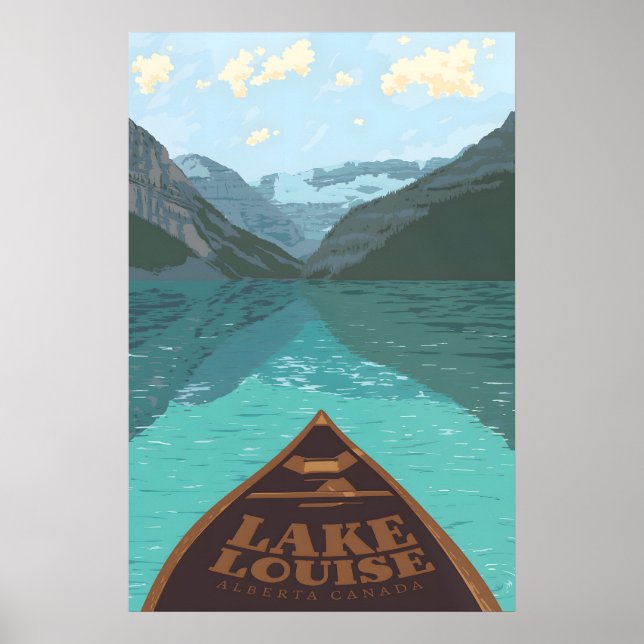 Lake Louise Kanada Reseskylt Poster (Framsidan)