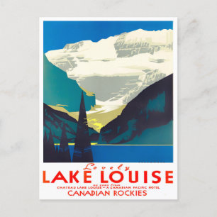 Lake Louise Kanada vintage reseskickkort Vykort