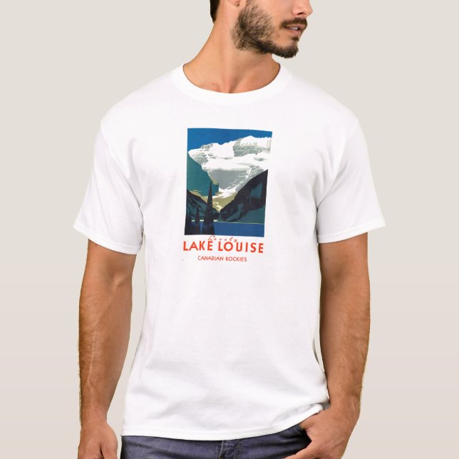 Lake Louise kanadensiska Rockies Kanada Tee Shirt (Framsida)
