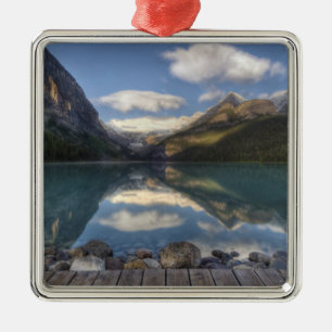 Lake Louise vid soluppgången, Banff National Park, Julgransprydnad Metall