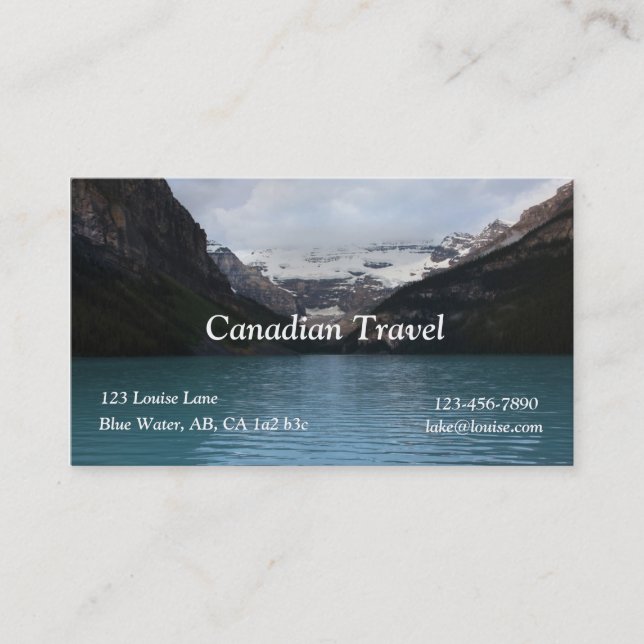 Lake Louise visitkort (Framsida)