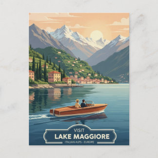 Lake Maggiore Italy Travel Vykort