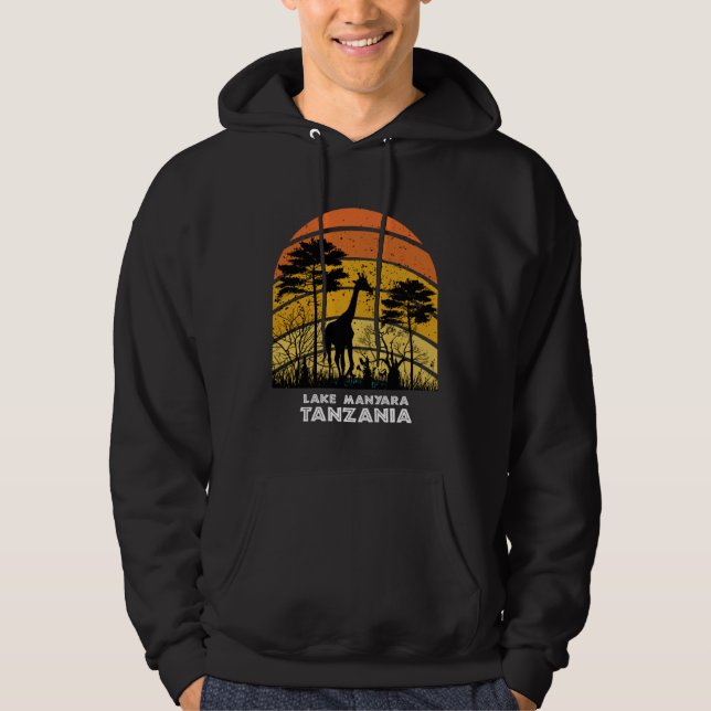 Lake Manyara, Tanzania Safari National Park Game R Hoodie (Framsida)