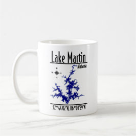 Lake Martin Alabama Blå Nautilsk Kaffe Mugg