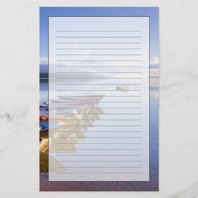Lake McDonald, Glacier National Park, Montana, Brevpapper (Framsida)