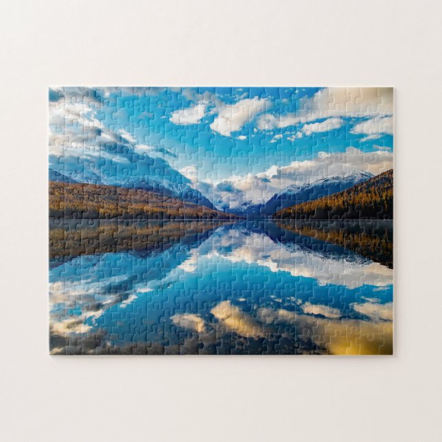 Lake McDonald Glacier Park Montana. Pussel (Horisontell)