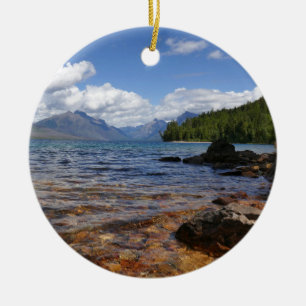 Lake McDonald I Julgransprydnad Keramik