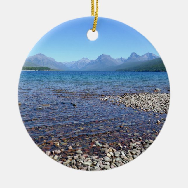 Lake McDonald II Julgransprydnad Keramik (Framsidan)