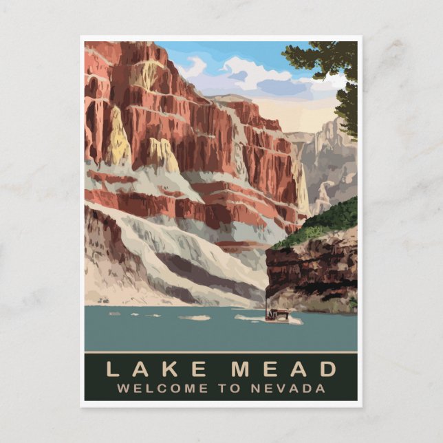 Lake Mead, Nevada, Resa Vykort (Framsida)